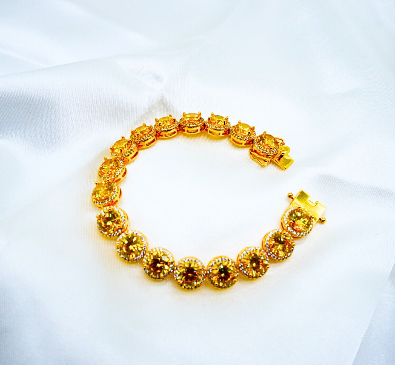 Gold-Tone Yellow Bracelet