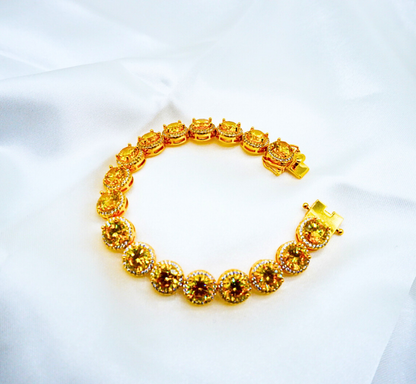 Gold-Tone Yellow Bracelet